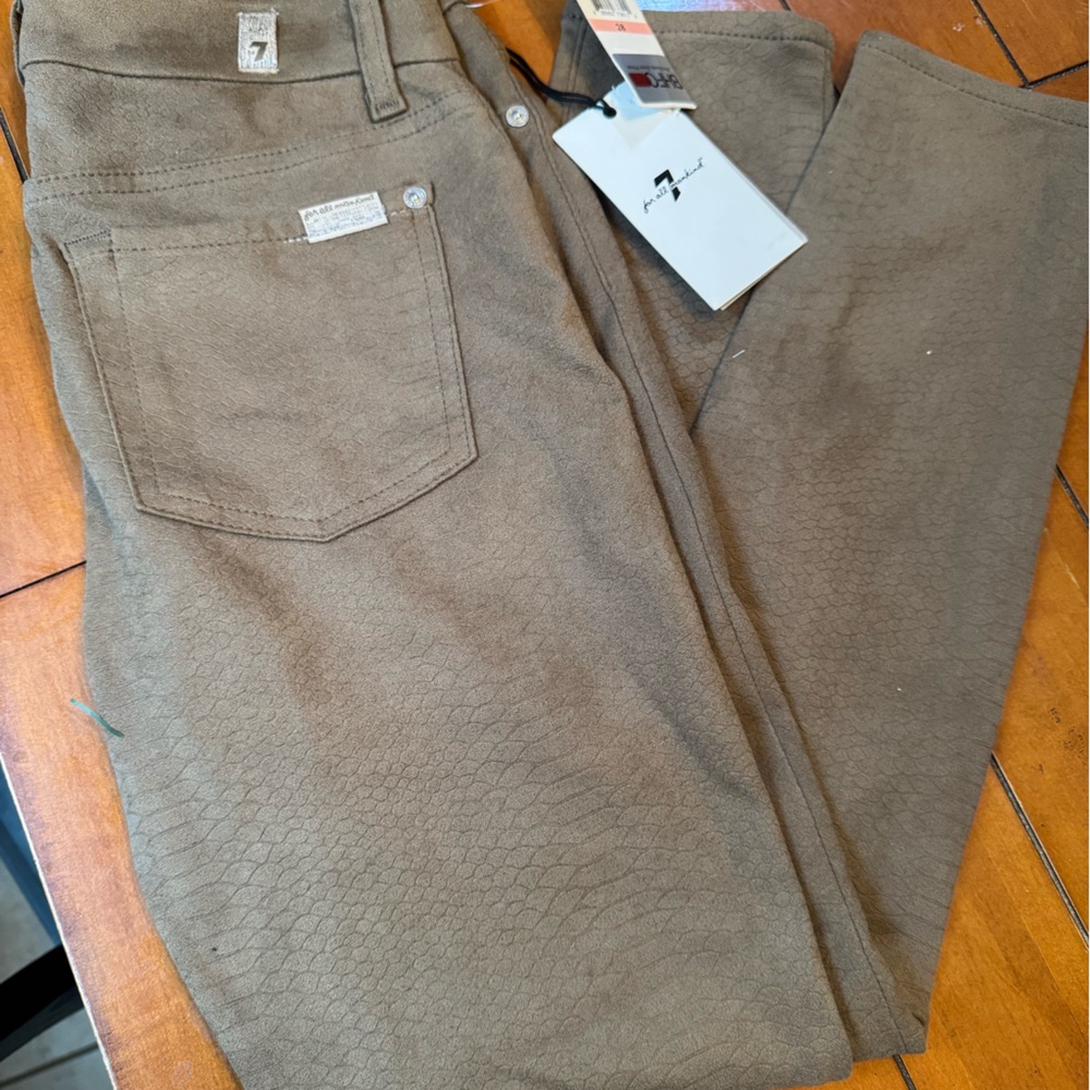 Seven of all mankind tan jeans